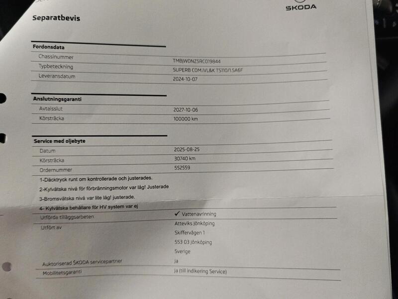 Skoda Superb vaihtoauto