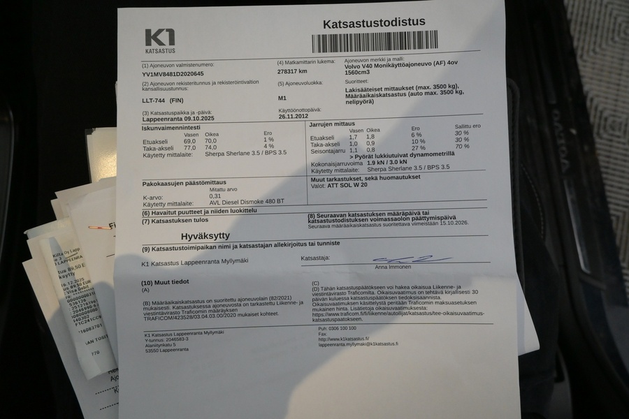 Volvo V40 vaihtoauto