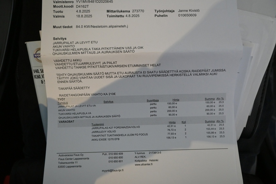 Volvo V40 vaihtoauto