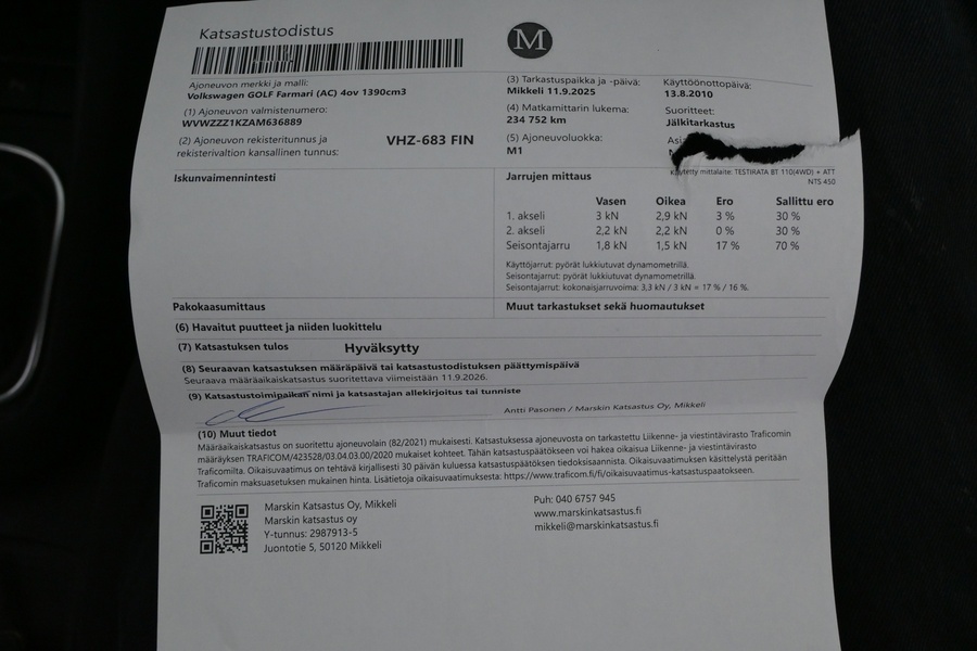 Volkswagen Golf vaihtoauto