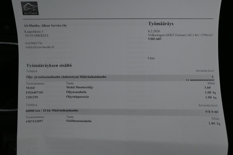 Volkswagen Golf vaihtoauto