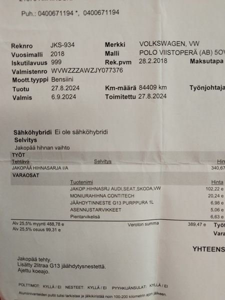 Volkswagen Polo vaihtoauto