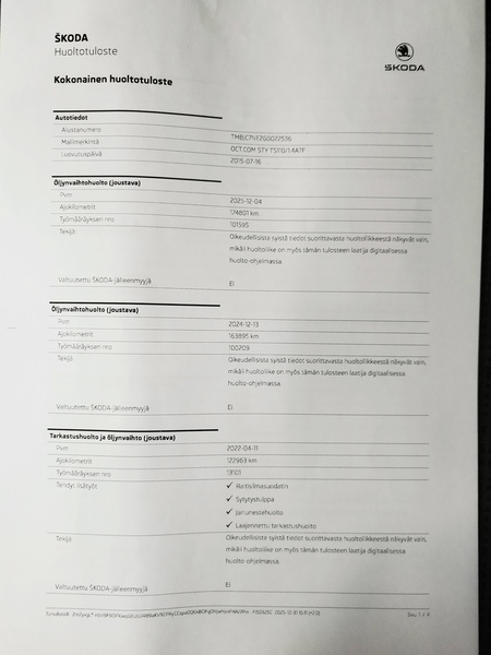 Skoda Octavia vaihtoauto