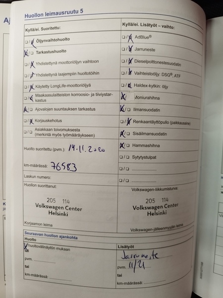 Volkswagen Golf vaihtoauto