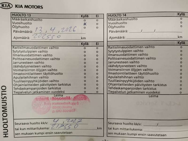 Kia Rio vaihtoauto