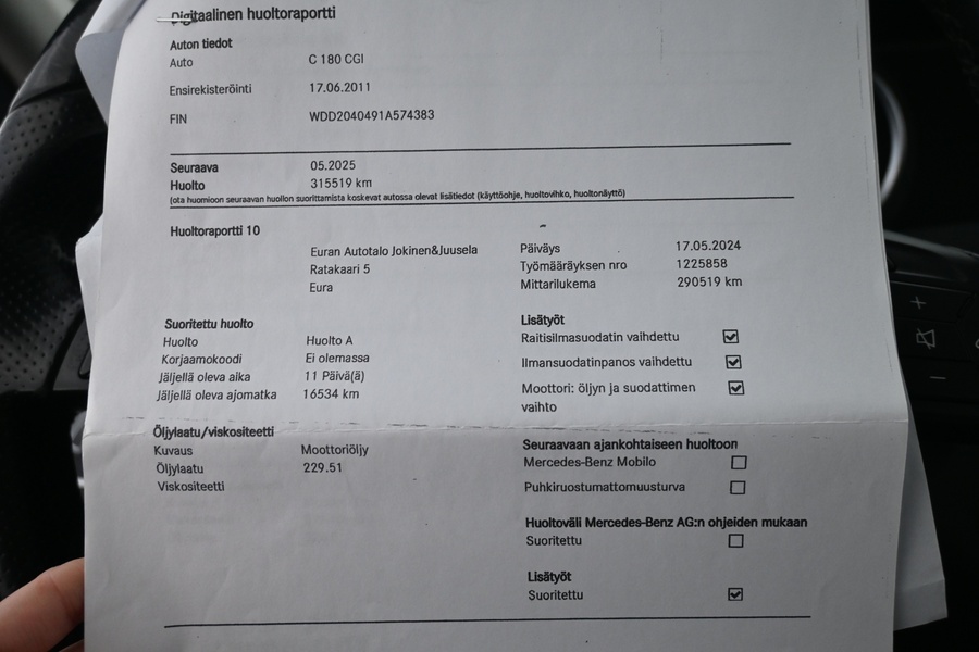 Mercedes-Benz C vaihtoauto