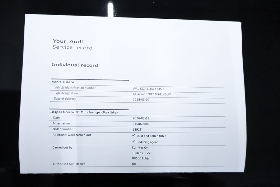 Audi A4 vaihtoauto