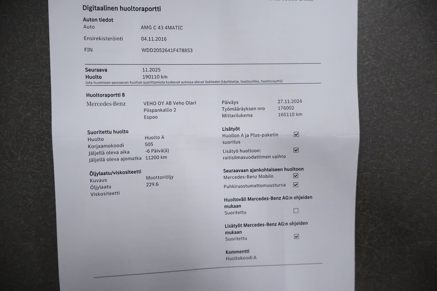 Mercedes-Benz C vaihtoauto