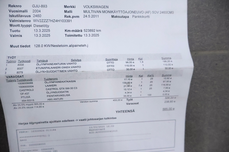 Volkswagen Multivan vaihtoauto