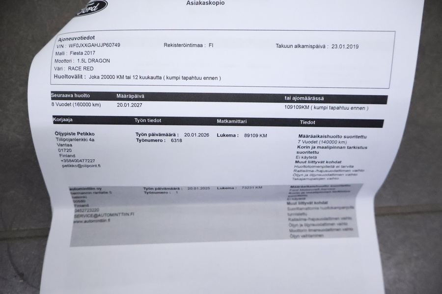 Ford Fiesta vaihtoauto