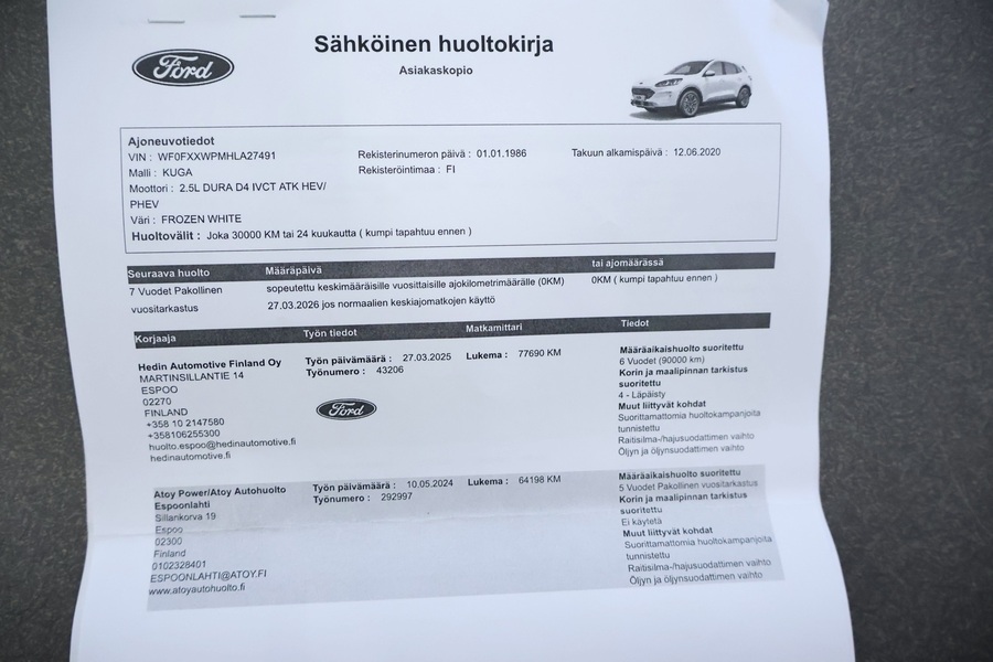 Ford Kuga vaihtoauto