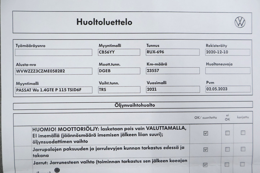 Volkswagen Passat vaihtoauto