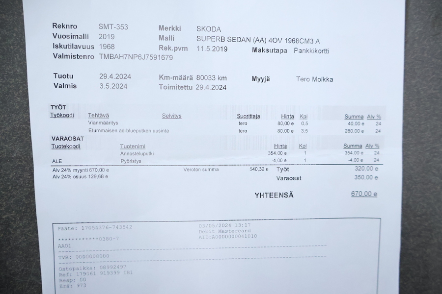 Skoda Superb vaihtoauto