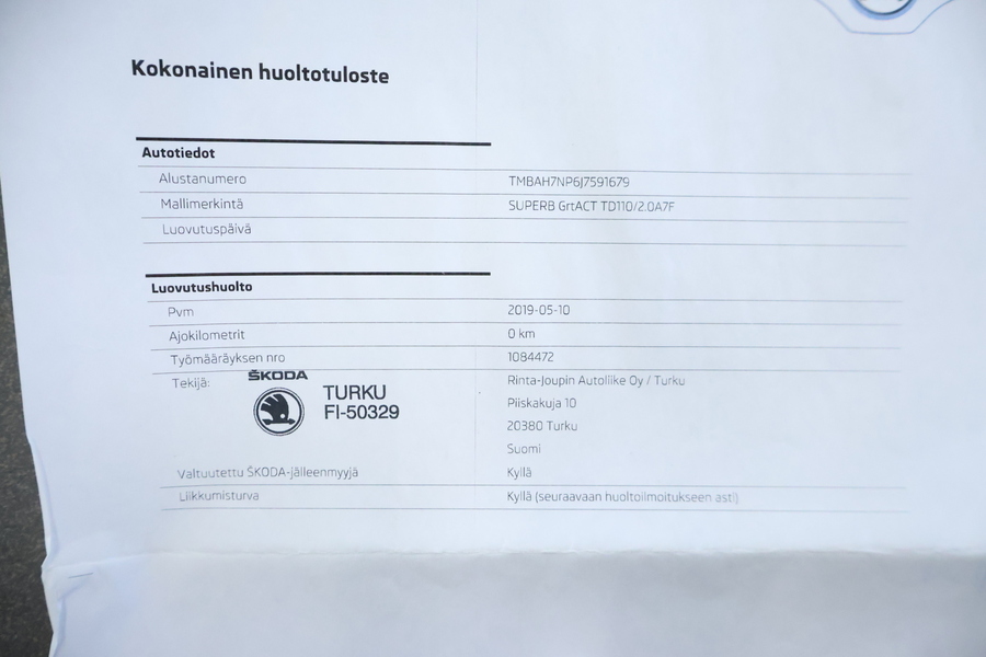 Skoda Superb vaihtoauto