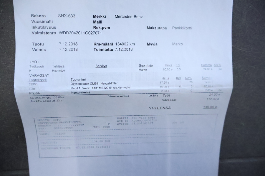 Mercedes-Benz C vaihtoauto