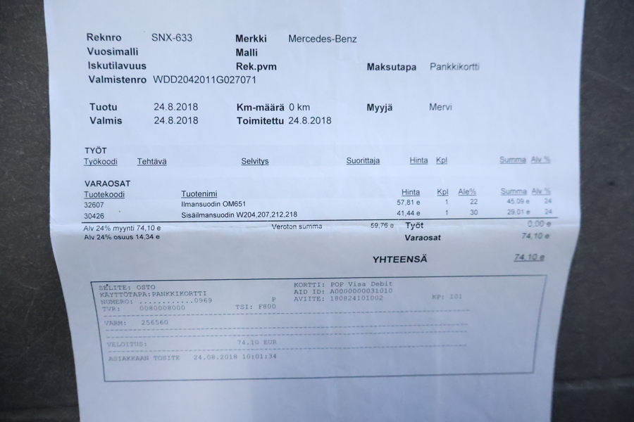 Mercedes-Benz C vaihtoauto