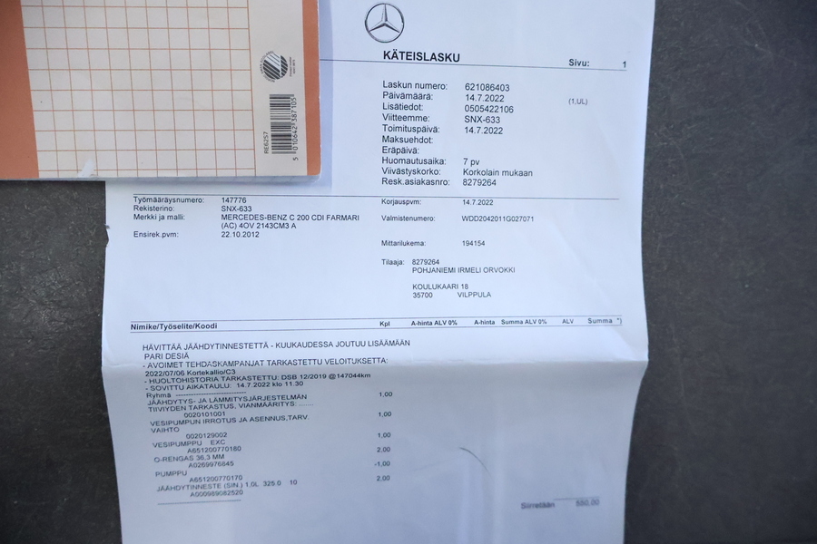 Mercedes-Benz C vaihtoauto