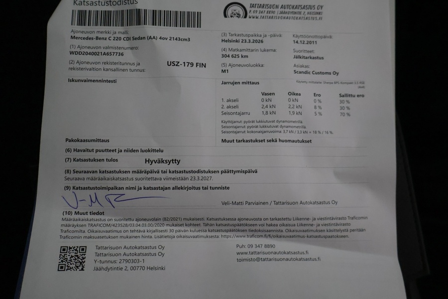 Mercedes-Benz C vaihtoauto