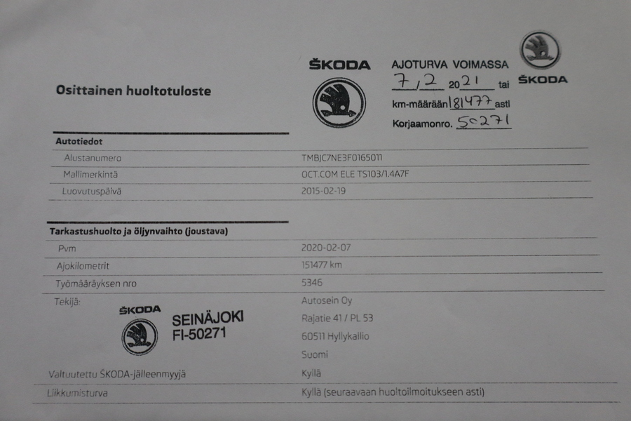 Skoda Octavia vaihtoauto