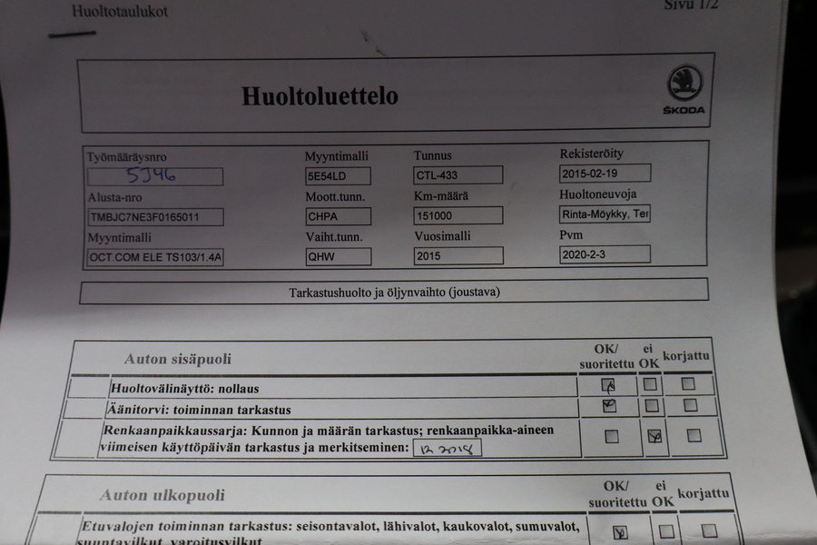 Skoda Octavia vaihtoauto