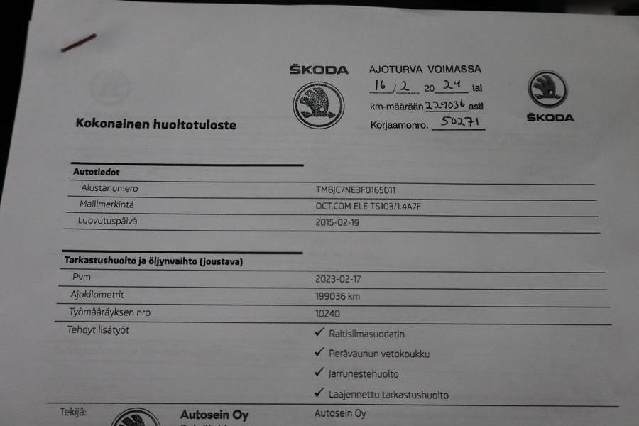 Skoda Octavia vaihtoauto