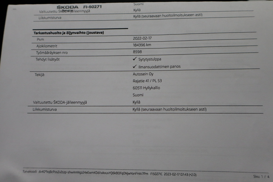 Skoda Octavia vaihtoauto