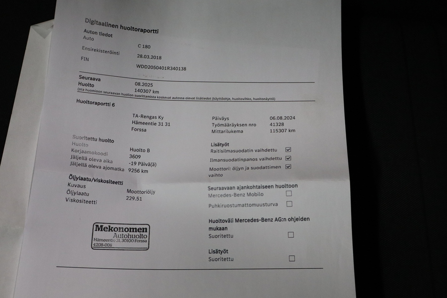 Mercedes-Benz C vaihtoauto