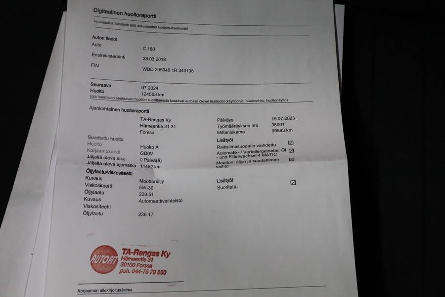 Mercedes-Benz C vaihtoauto