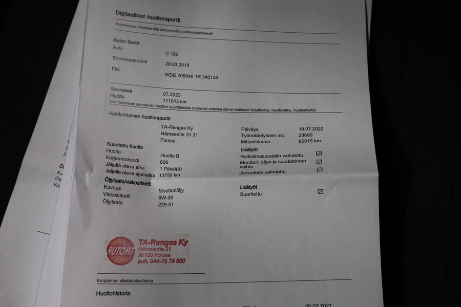 Mercedes-Benz C vaihtoauto