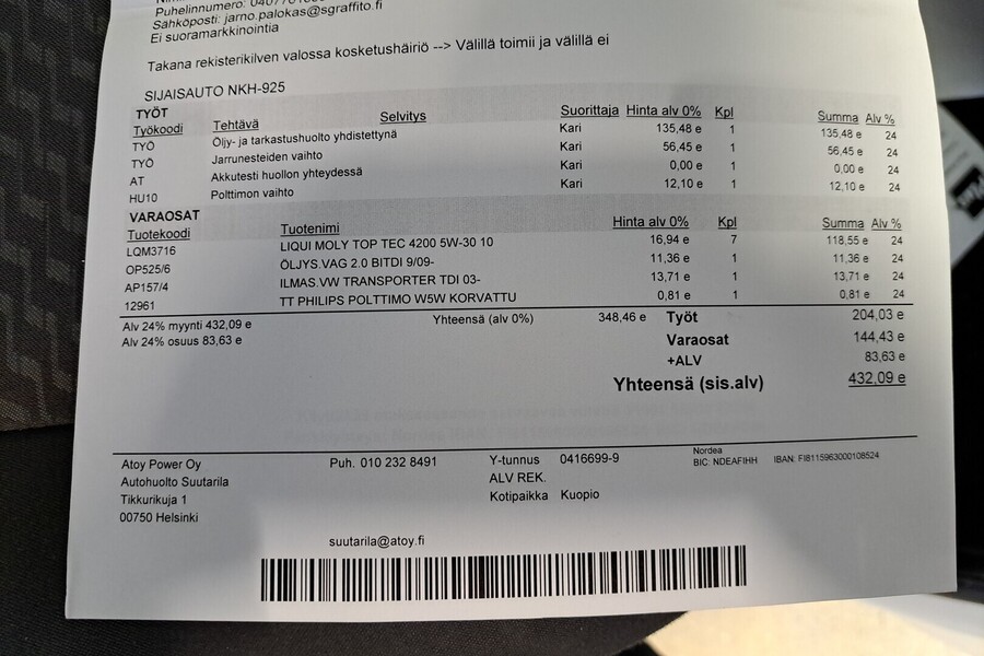 Volkswagen Transporter vaihtoauto