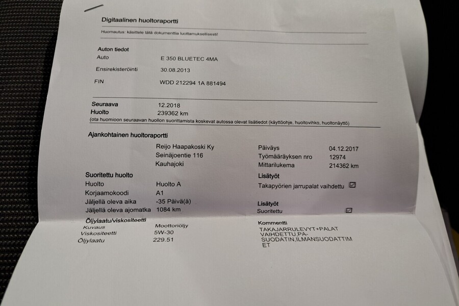 Mercedes-Benz E vaihtoauto