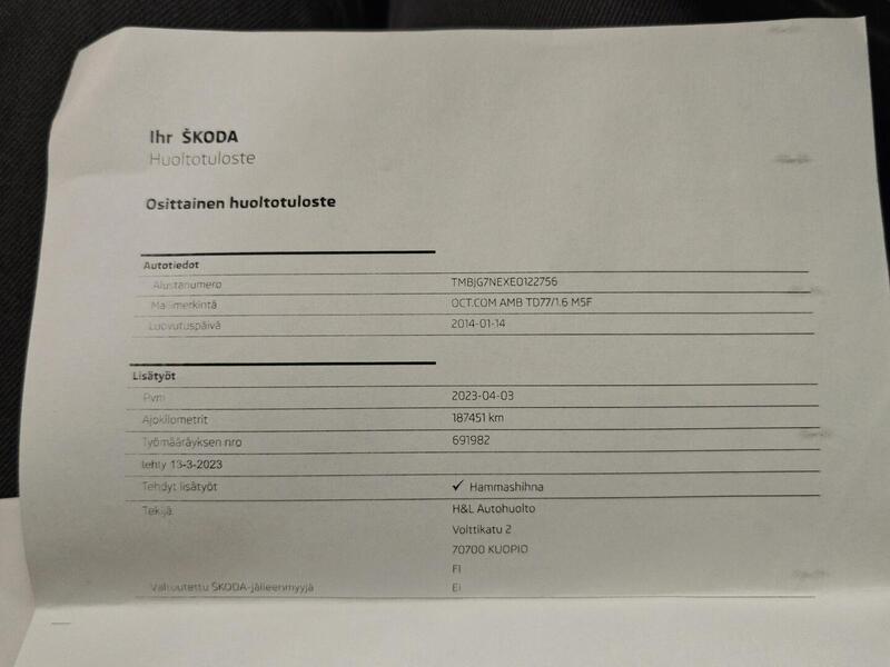 Skoda Octavia vaihtoauto