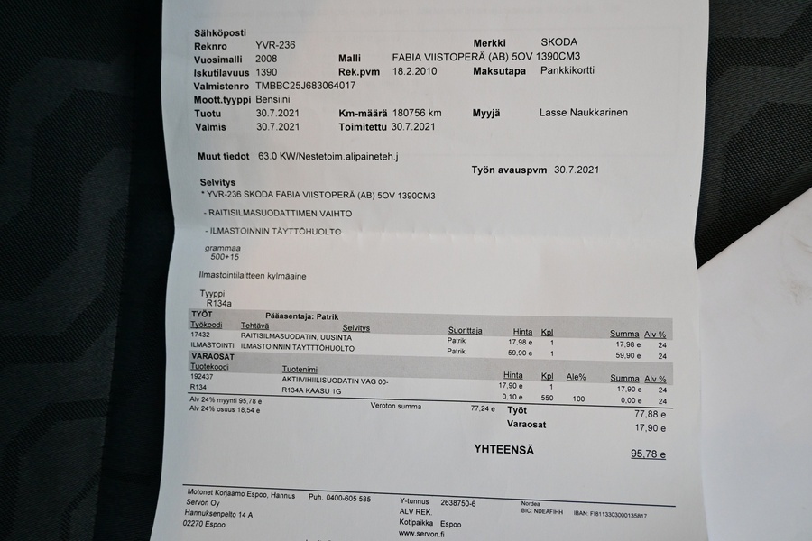 Skoda Fabia vaihtoauto