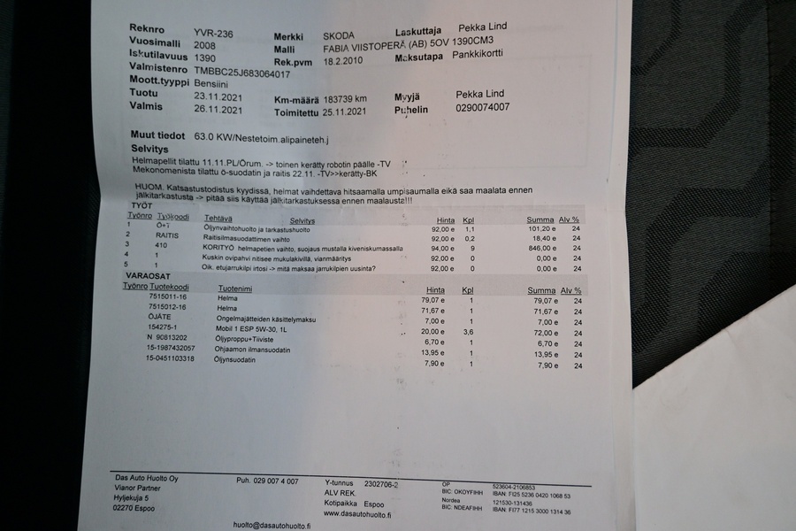 Skoda Fabia vaihtoauto