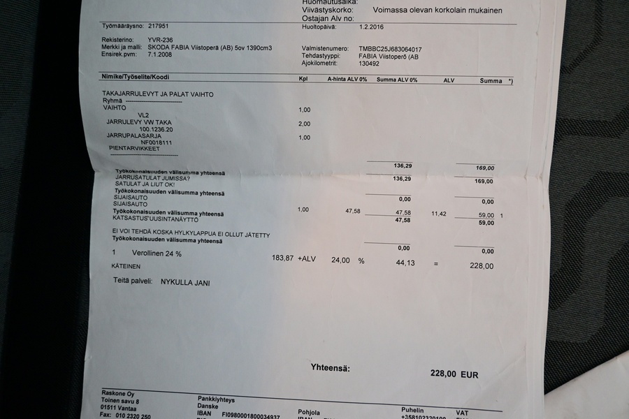 Skoda Fabia vaihtoauto