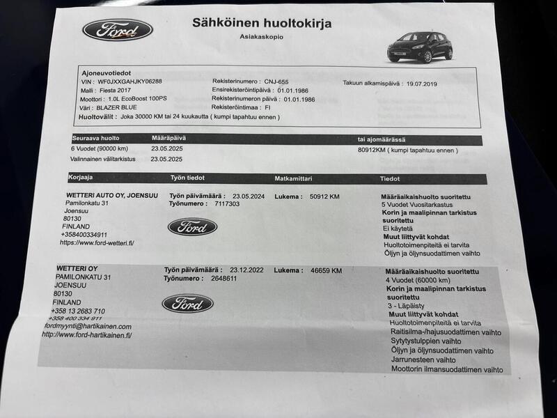 Ford Fiesta vaihtoauto