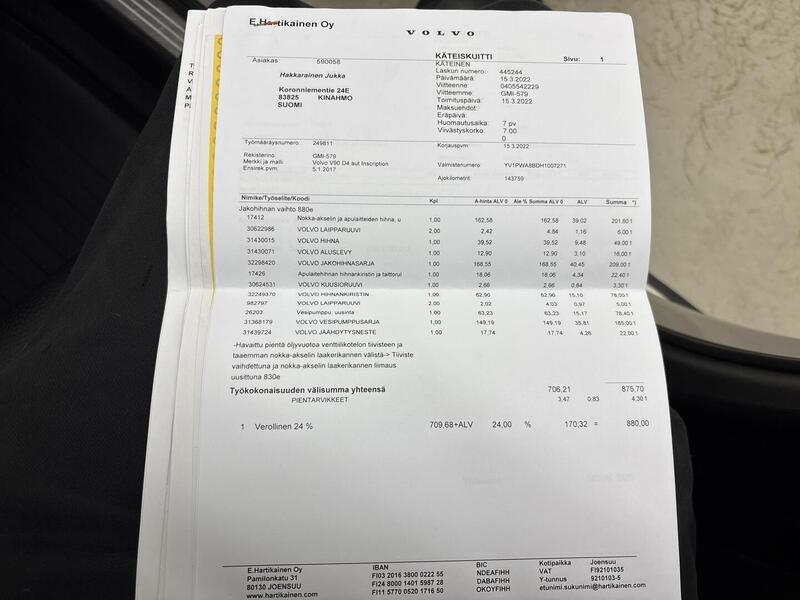 Volvo V90 vaihtoauto