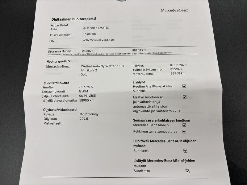 Mercedes-Benz GLC vaihtoauto