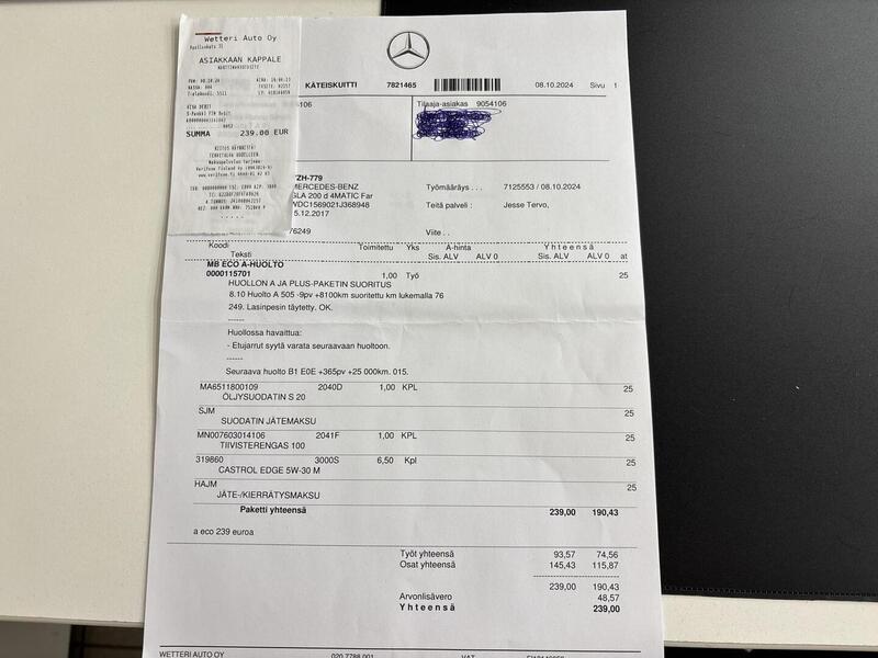 Mercedes-Benz GLA vaihtoauto