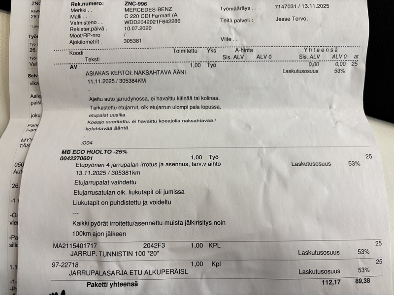 Mercedes-Benz C vaihtoauto