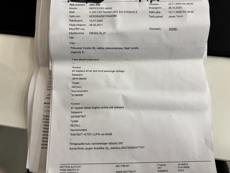 Mercedes-Benz C vaihtoauto