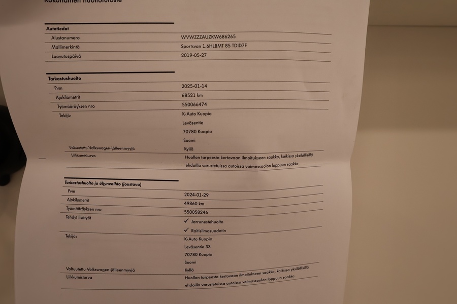 Volkswagen Golf Sportsvan vaihtoauto