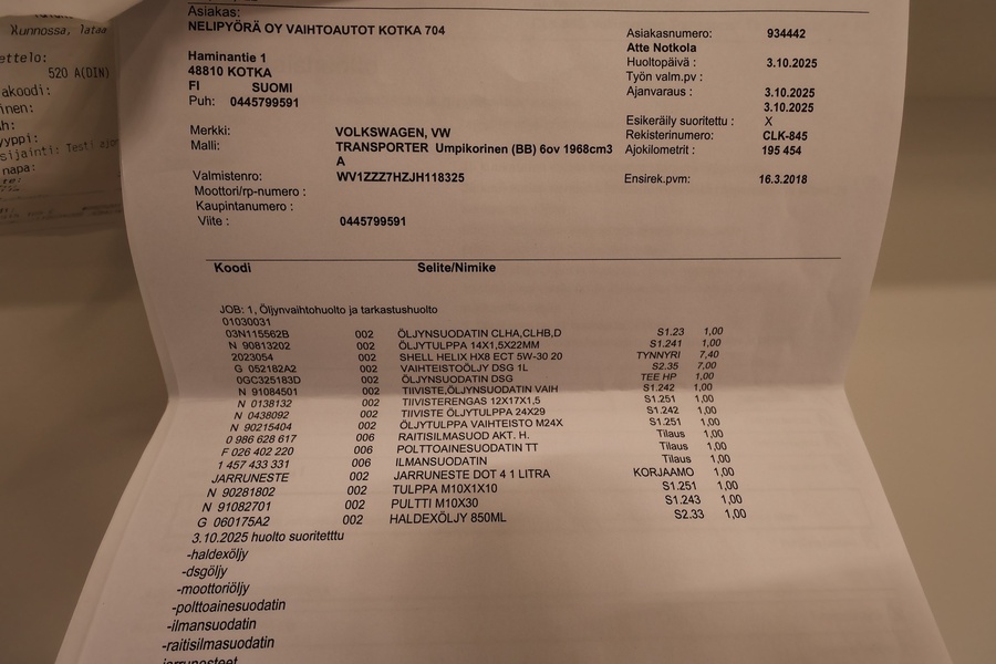 Volkswagen Transporter vaihtoauto