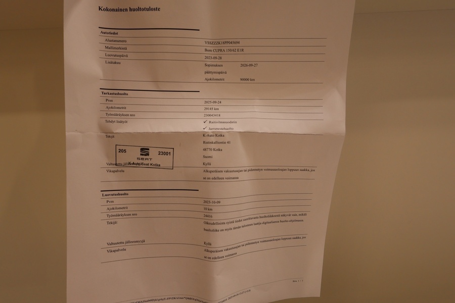 Cupra Born vaihtoauto