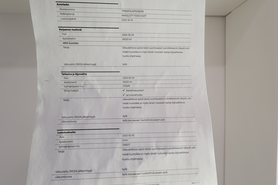 Skoda Karoq vaihtoauto