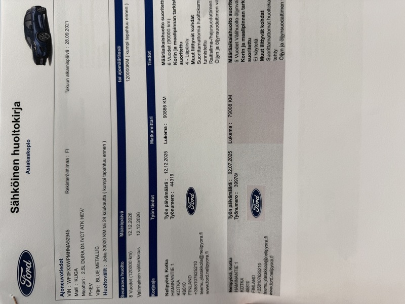 Ford Kuga vaihtoauto