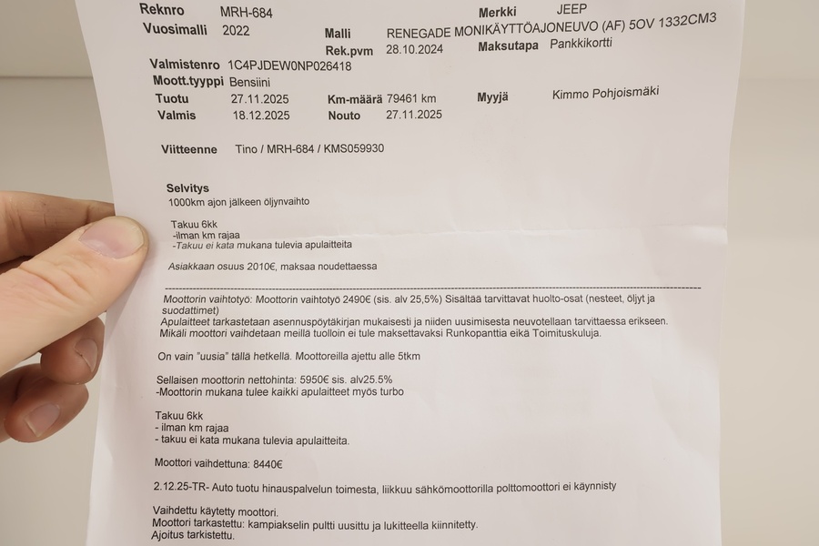 Jeep Renegade vaihtoauto