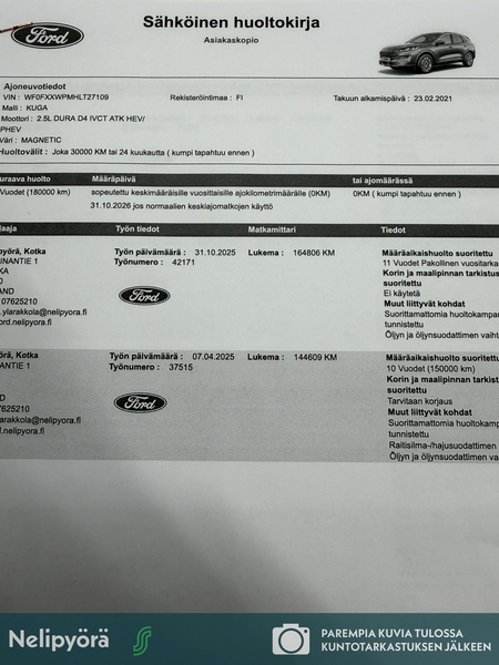 Ford Kuga vaihtoauto