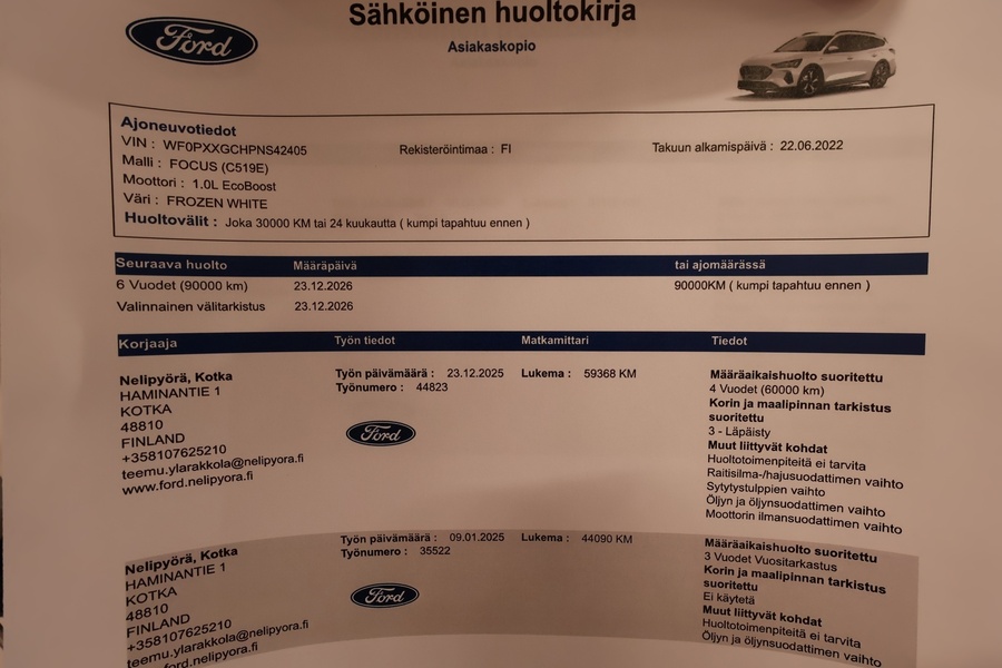 Ford Focus vaihtoauto