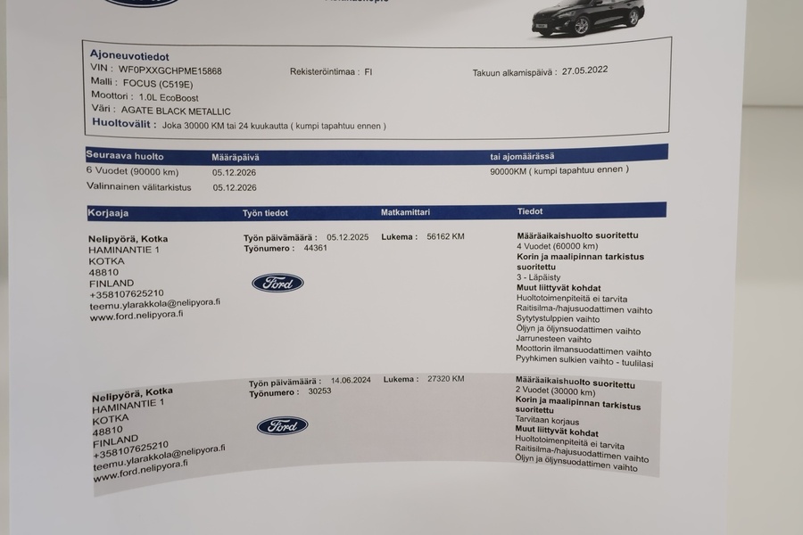 Ford Focus vaihtoauto